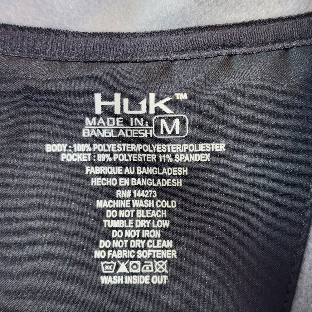 NWT Huk Coastline Men's Fishing Gorpcore Outdoor Fleece Full‎ Zip Vest Size M - Picture 5 of 7